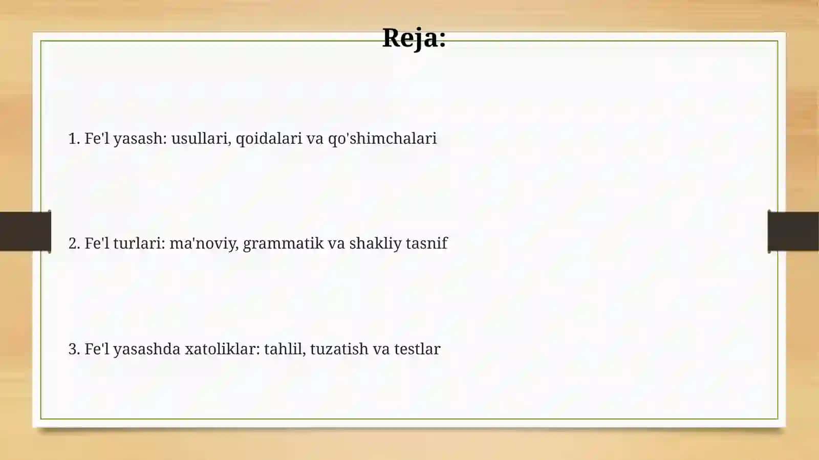 Fe’l yasash: usullari, qoidalari va qo'shimchalari 2