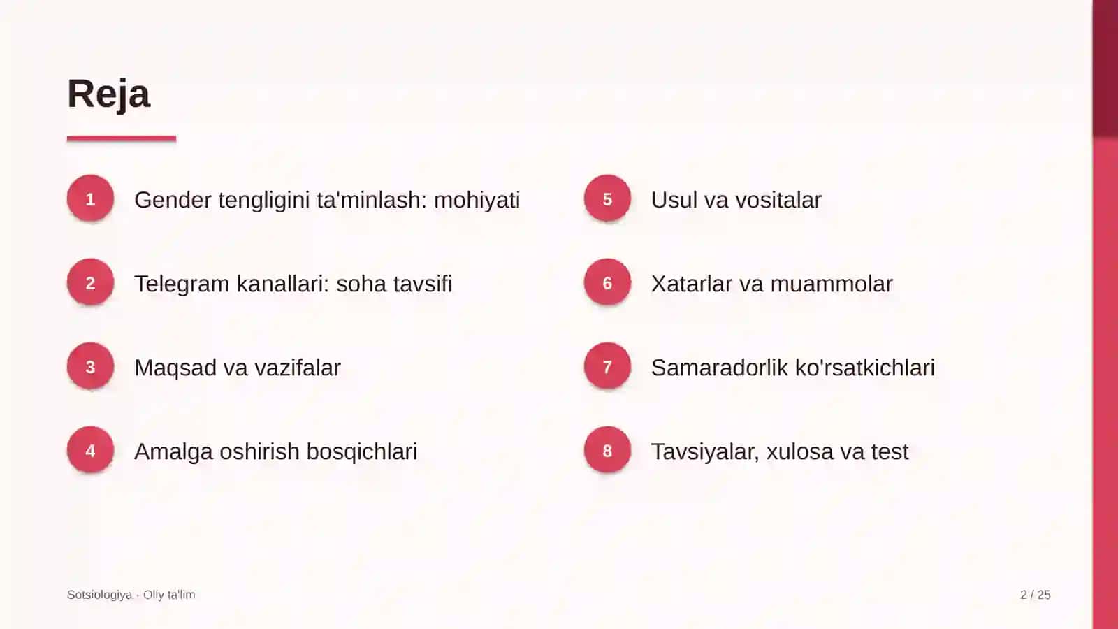 Telegram kanallarida gender tengligini ta'minlash 2