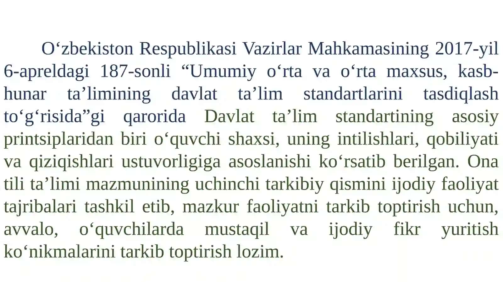 Fikr rivojida mahsuldor oʻqitishning oʻrni. Pedagogik texnologiyaning mohiyati. Didaktika – ta’lim metodlarini ishlab chiqaruvchi kategoriya 2
