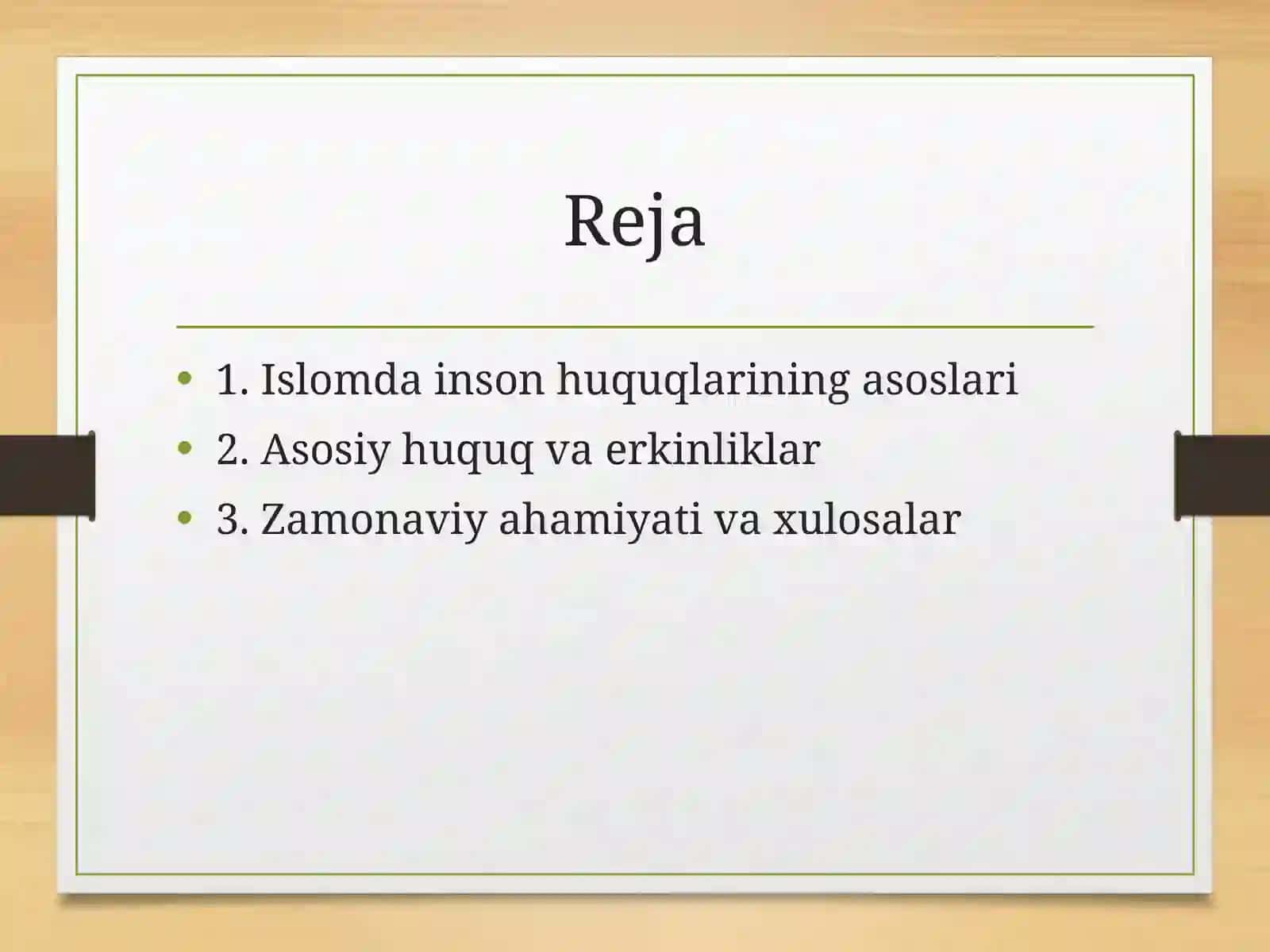 Islomda inson huquqlari himoyasi ijtimoiy t-englikadolati vantolerantlik 2