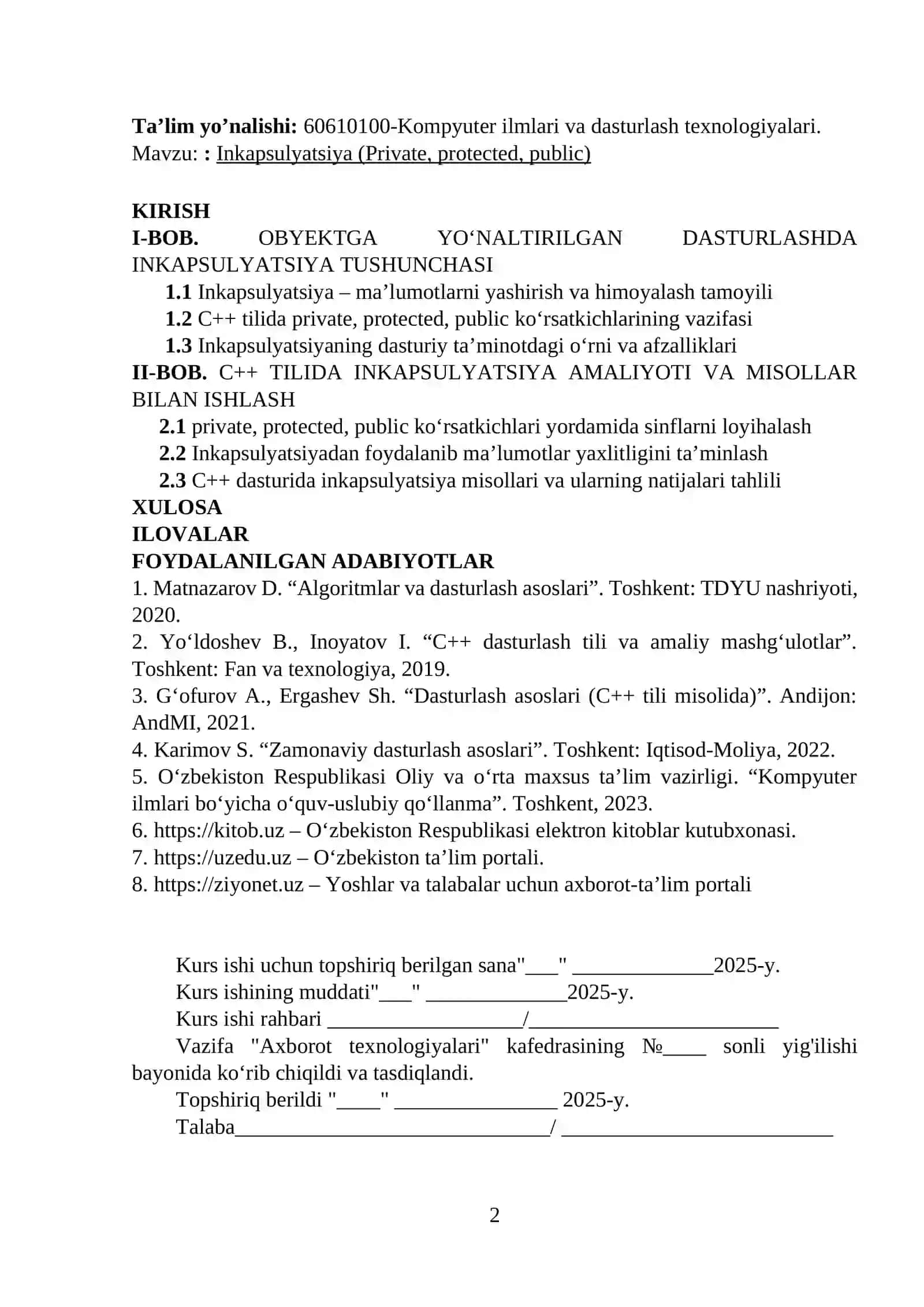 INKAPSULYATSIYA 2