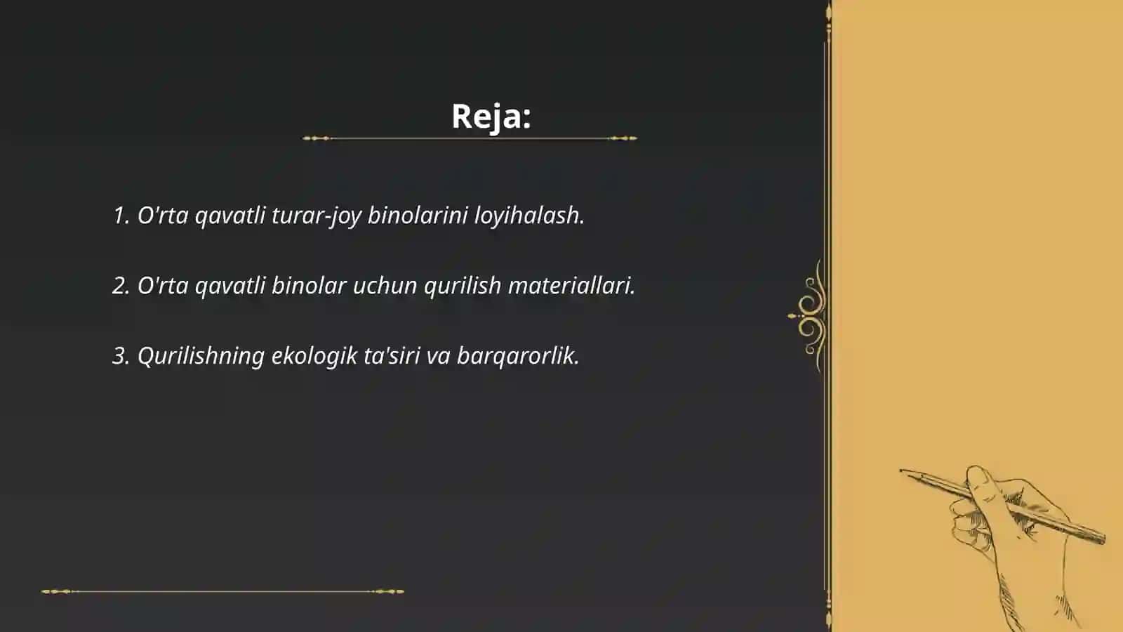 O'rta qavatli turar-joy binolari 2