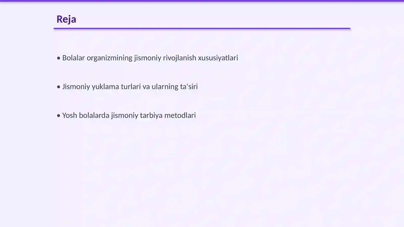 Jismoniy yuklamaniboshqarish, bolalar organizminirivojlantirish xususiyatlari 2