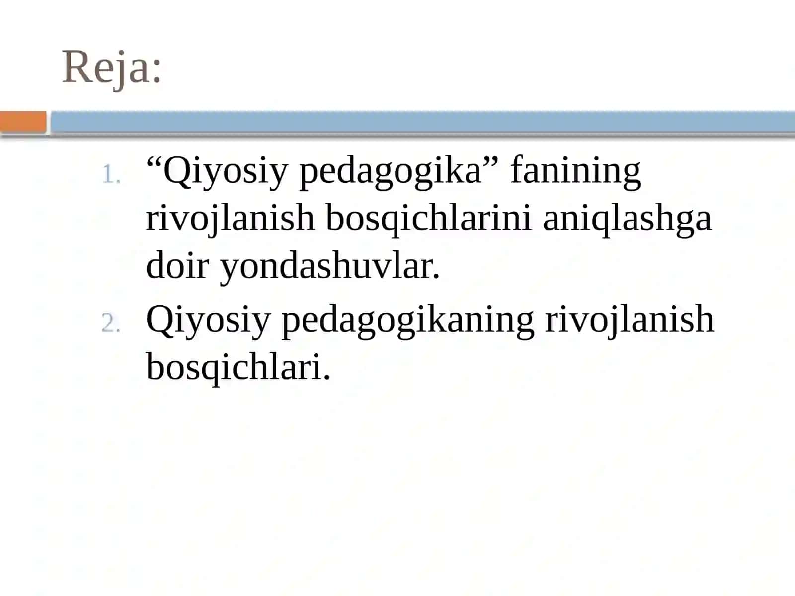 Qiyosiy pedagogikaning taraqqiyot bosqichlari 2