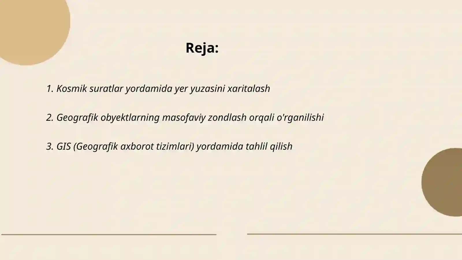 Kosmik suratlardan va geografik dasturlar 2