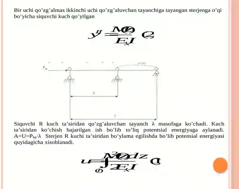 Mustahkamlik nazariyalari va ularni egilish bilan buralishning birgalikda ta’siriga tadbiq etish 2