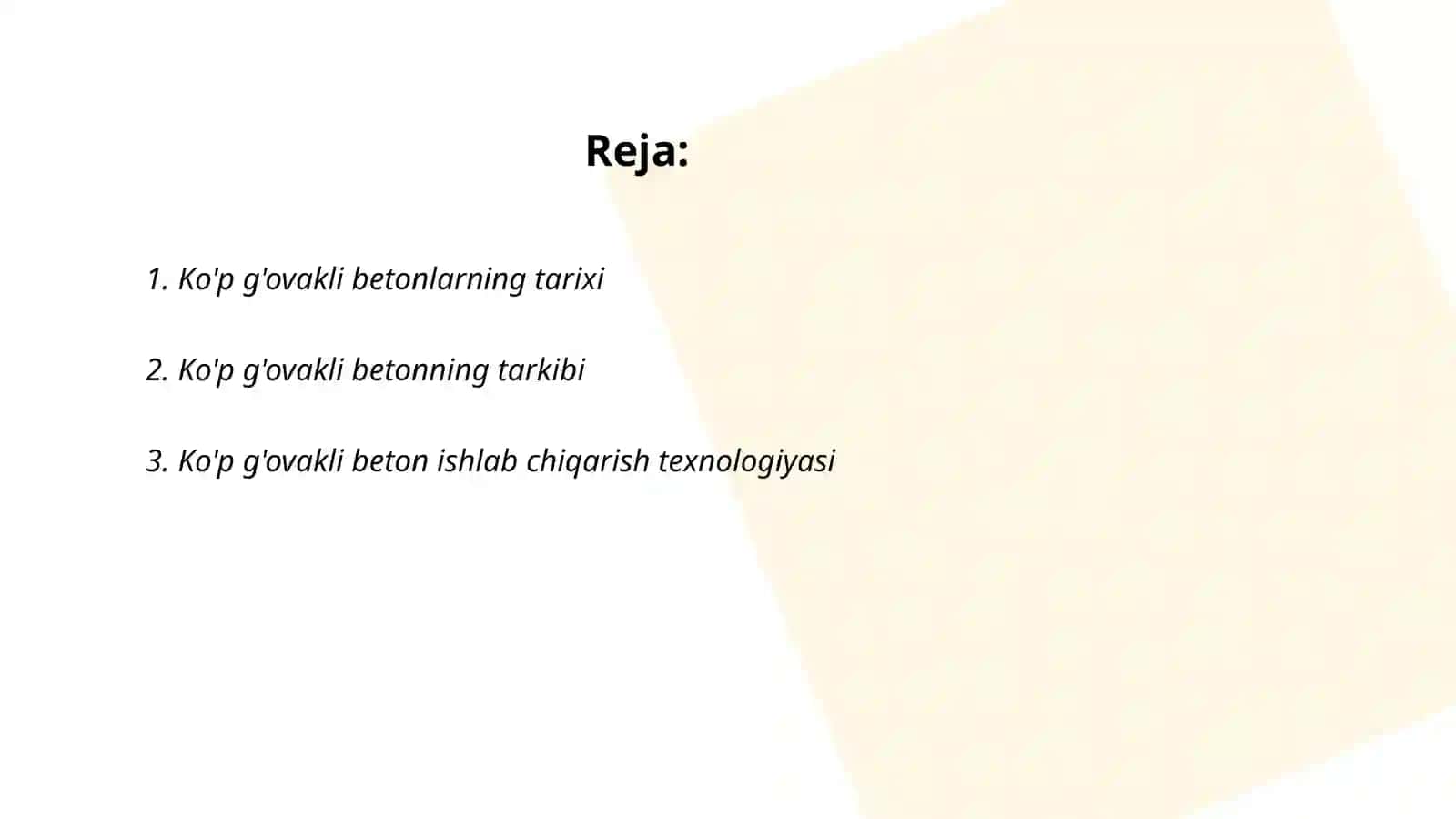 Ko'p g'ovakli betonlar 2
