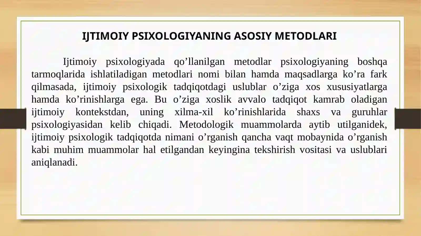 Ijtimoiypsihologiyada metodlar 2