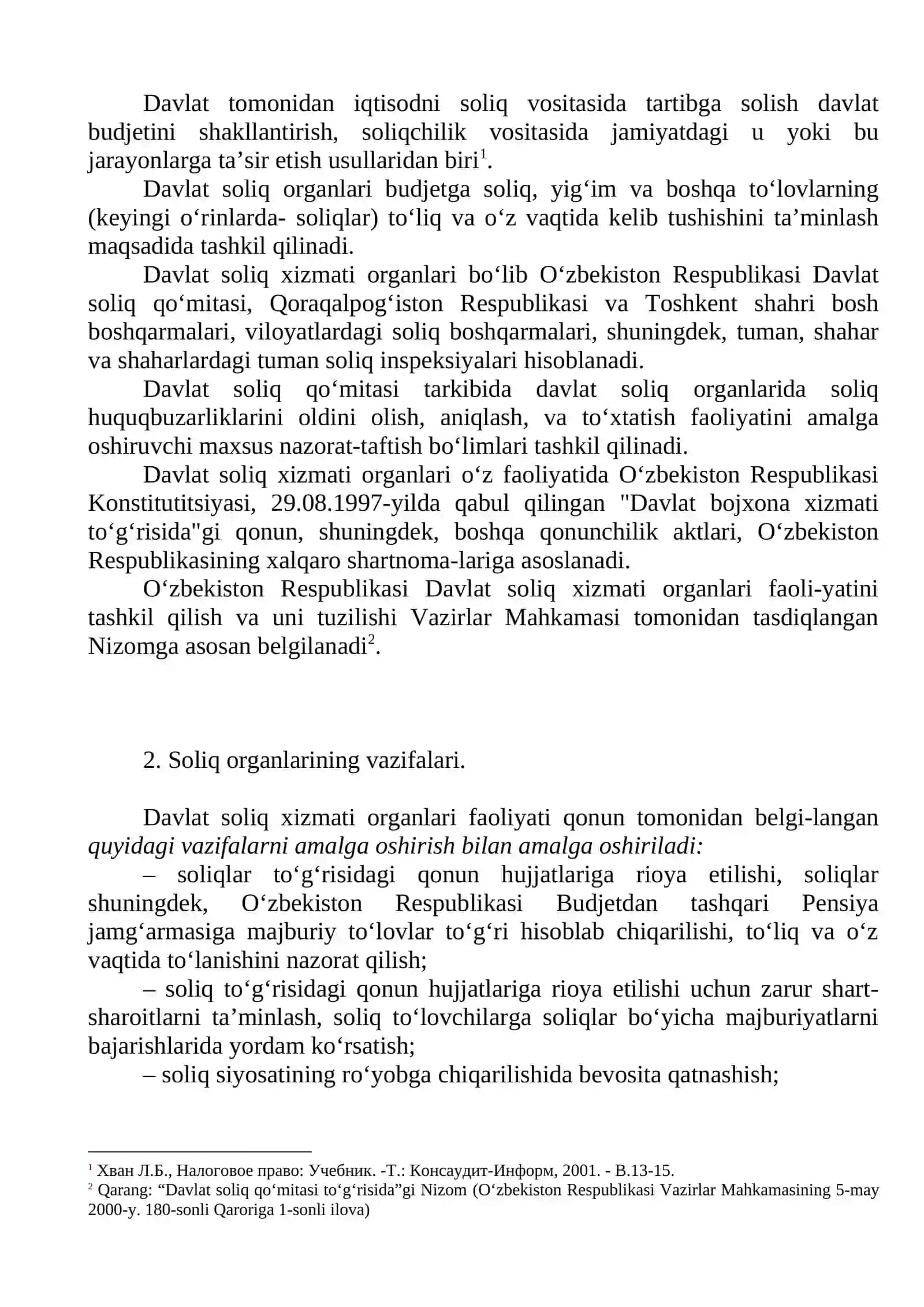 DAVLAT SOLIQ VA BOJHONA ORGANLARI 2