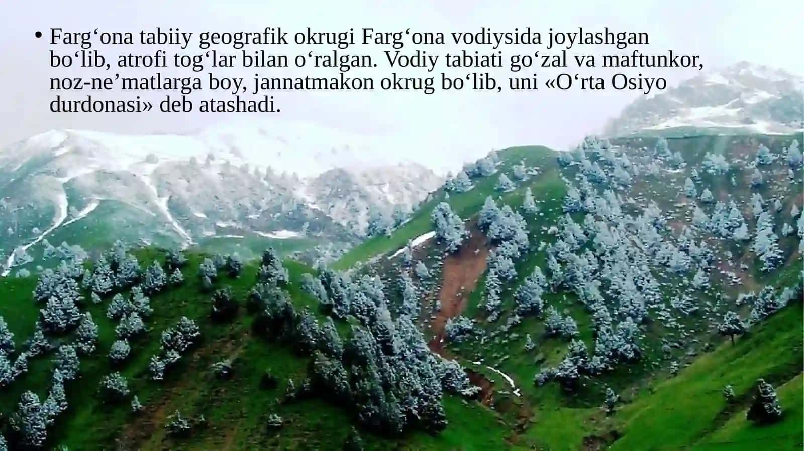 7-sinf. Geografiya. FARG‘ONA TABIIY GEOGRAFIK OKRUGI 2