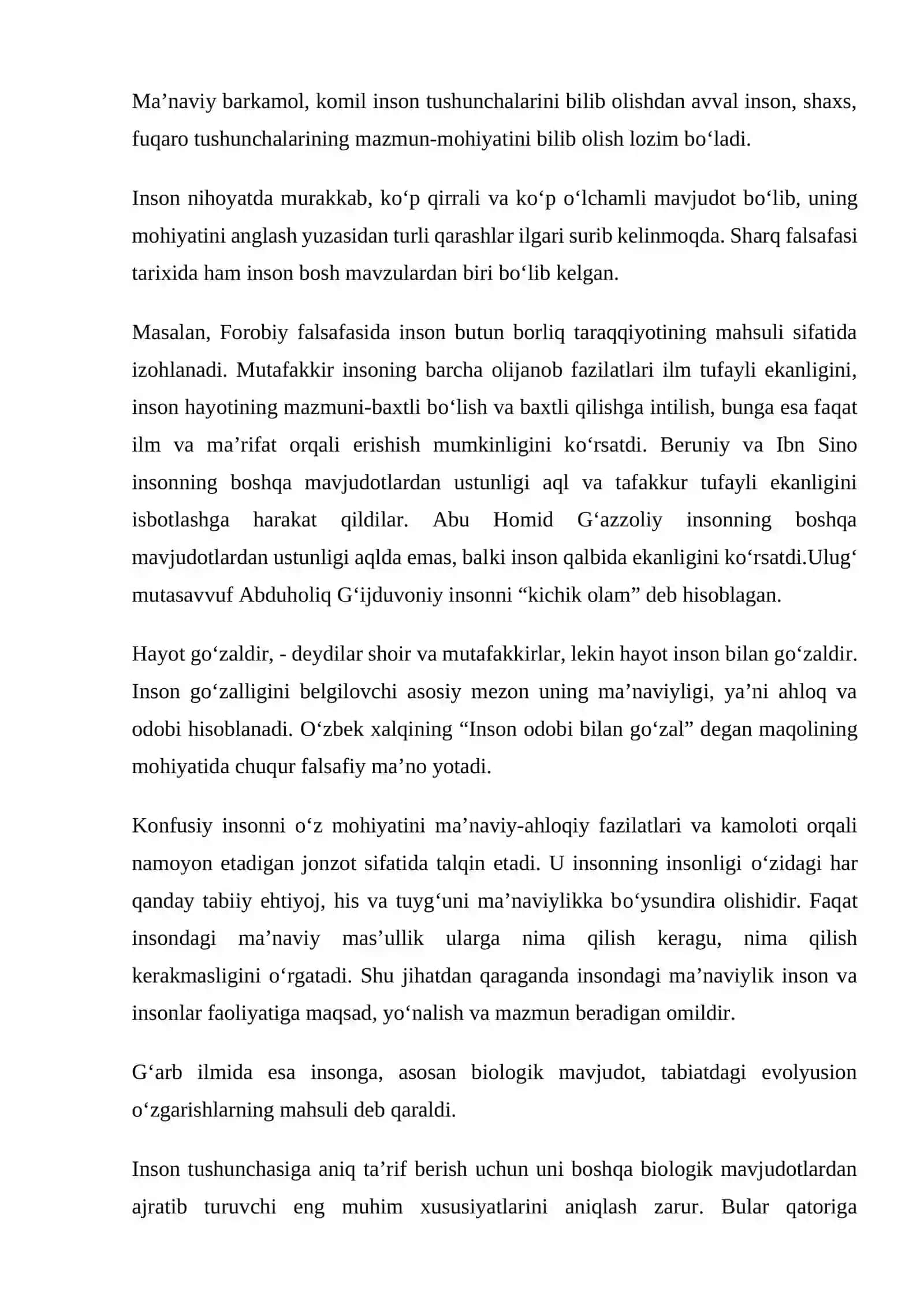 BILIM INSON MANAVIY KAMOLOTI OMILI 2