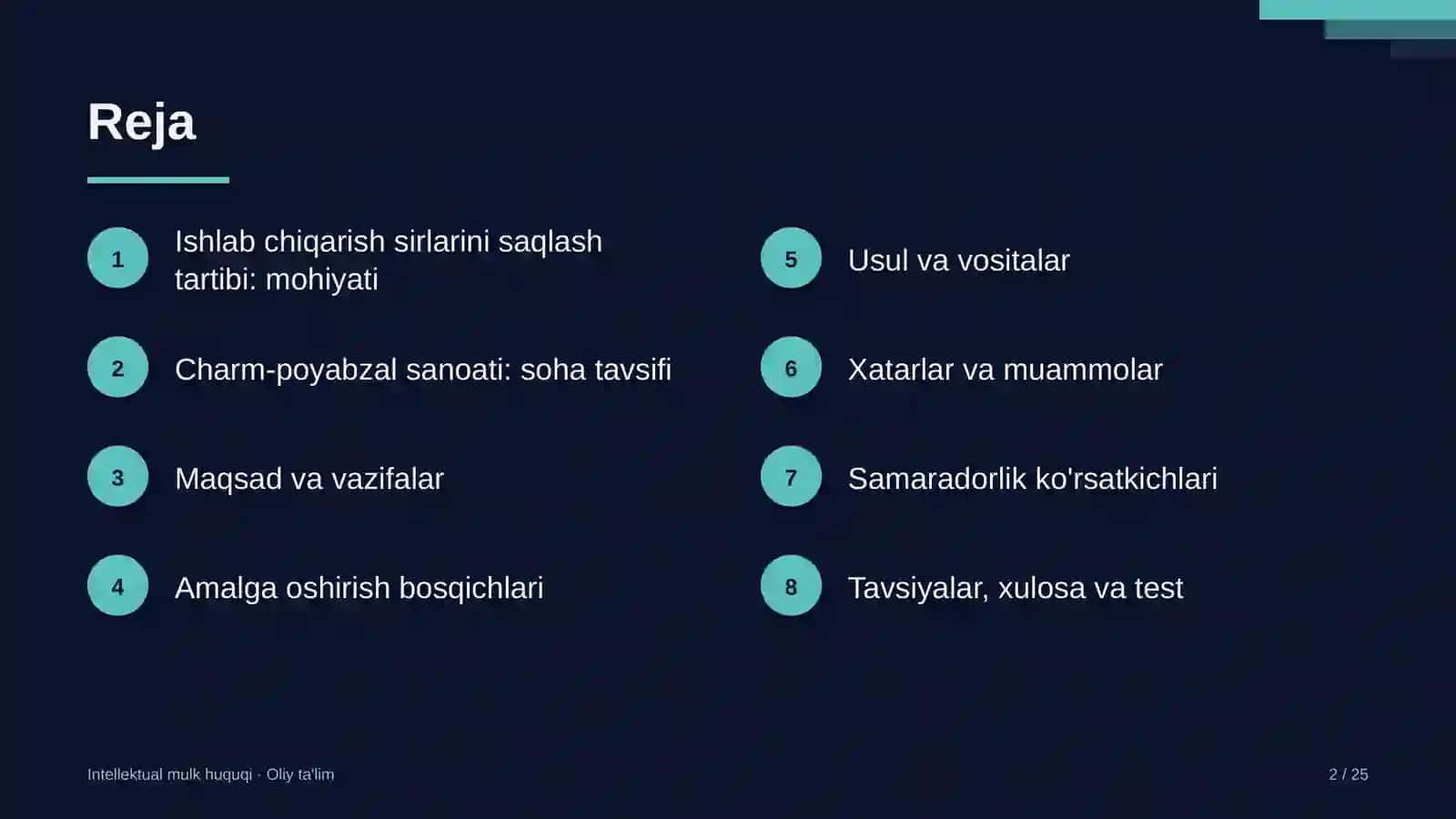 Charm-poyabzal sanoatida ishlab chiqarish sirlarini saqlash tartibi 2