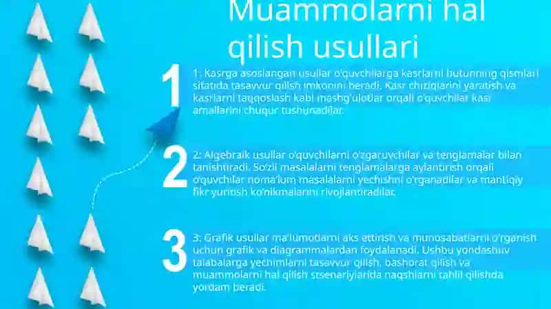 Kòp Xonali Sonlar Mavzusida Masalalar Ustida Ishlash Metodikasi 2