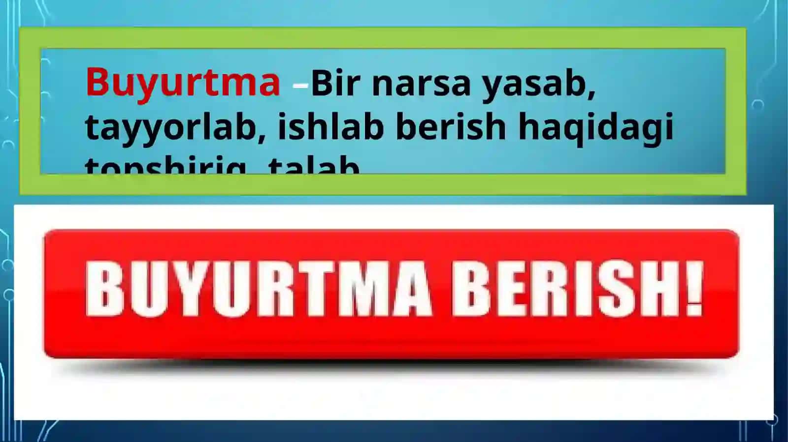 Buyurtmachi Bilan Ishlashning Xususiyatlari 2