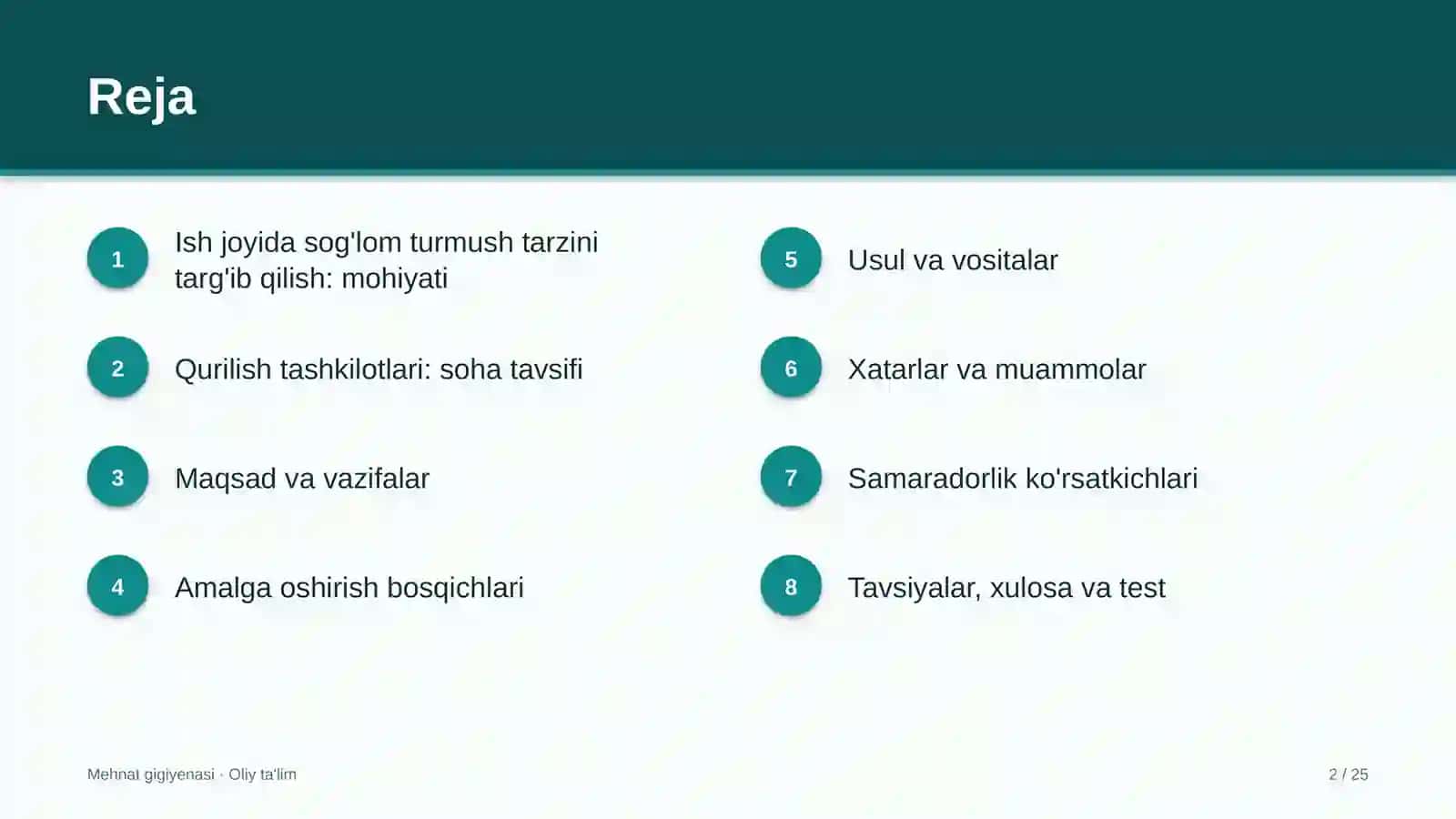 qurilish tashkilotlarida ish joyida sog'lom turmush tarzini targ'ib qilish 3870 2