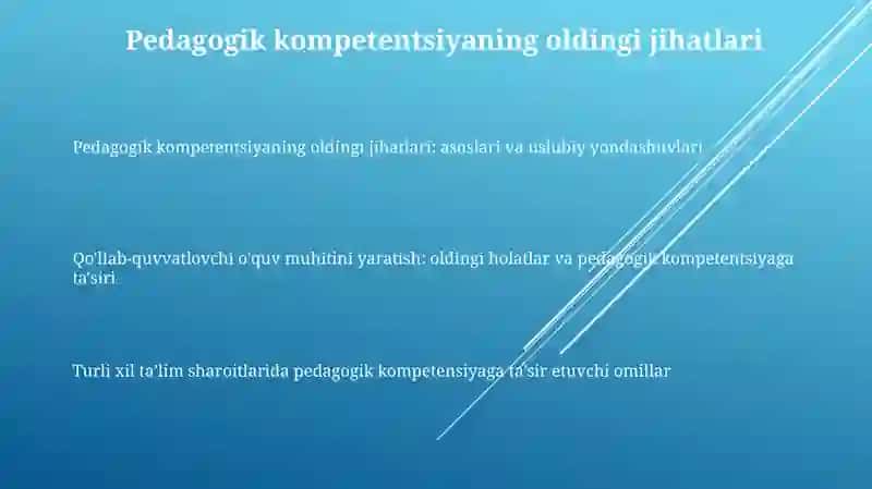 Pedagogik Kompetentlik Shakllantirish Omillar 2