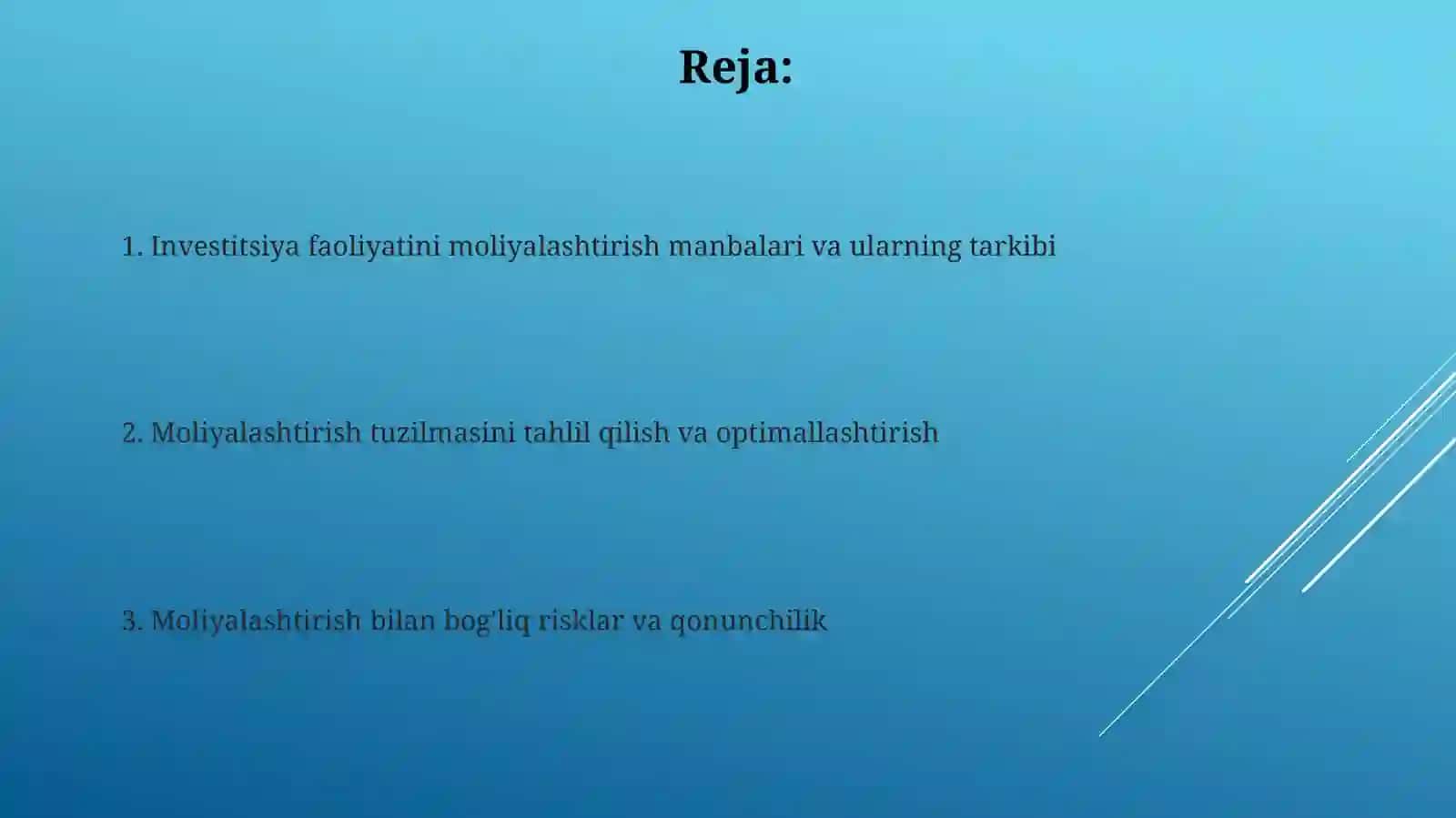 Investitsiyafaoliyatinimoliyalashtirishmanbalarivaularningtarkibi 2