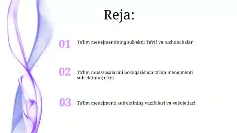 Ta’lim menejmenti fanining muvofiqligida ta'lim tashkilotlarini boshqarish 2