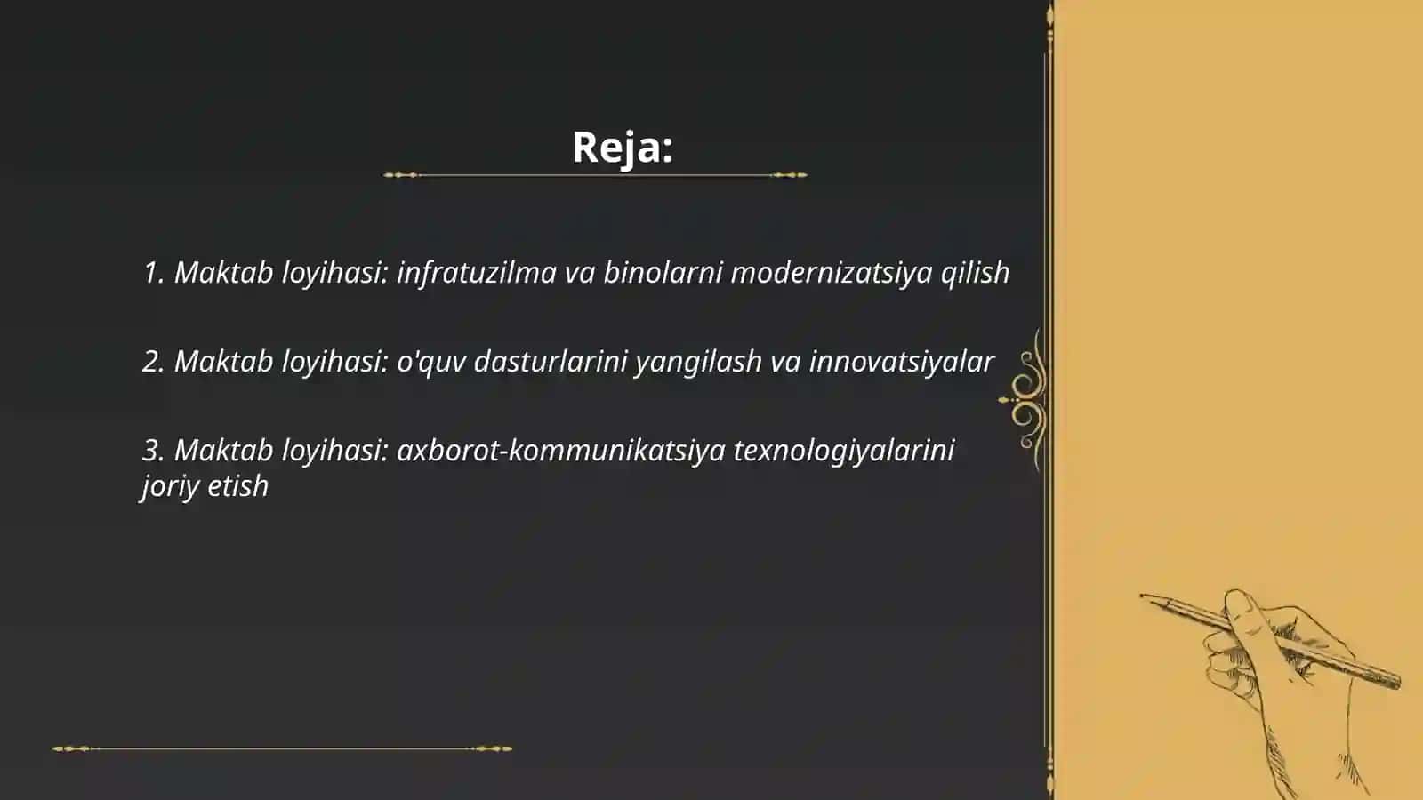 Maktab loyihasi: infratuzilma va binolarni modernizatsiya qilish 2