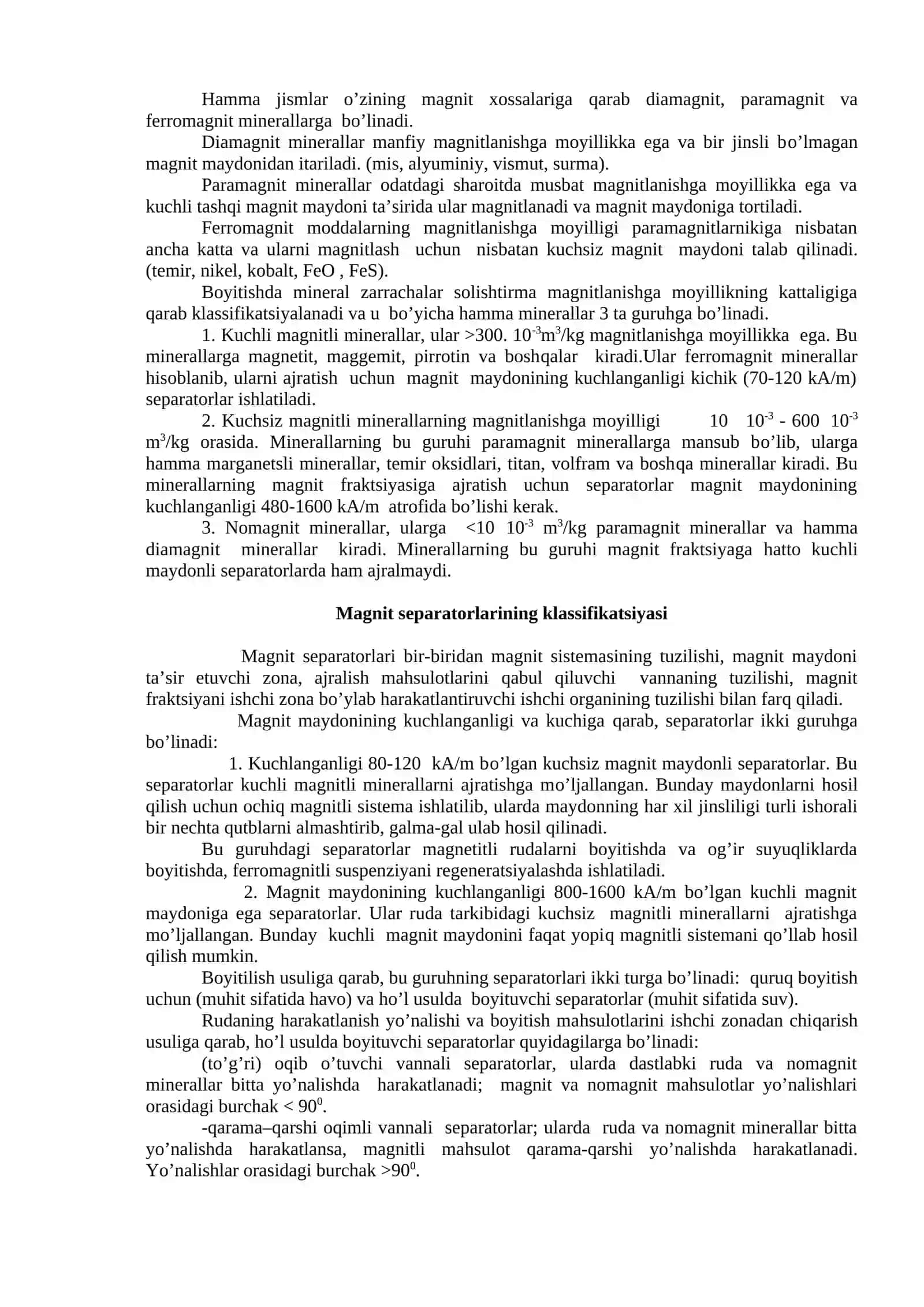 Temir rudalarini boyitish texnologiyasi 2