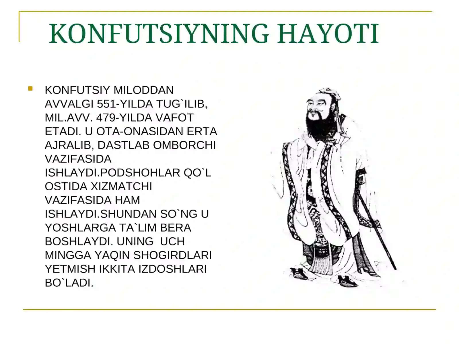 KONFUTSIYNING HAYOTI 2