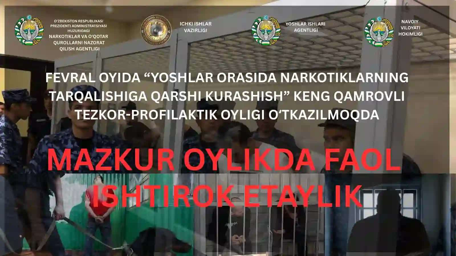 “YOSHLAR ORASIDA NARKOTIKLARNING TARQALISHIGA QARSHI KURASHISH” KENG QAMROVLI TEZKOR-PROFILAKTIK OYLIGI 2