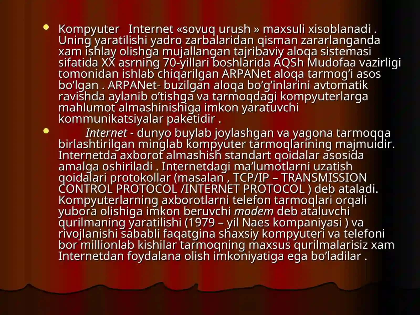 Internetda ma’lumotlar qidirish va olish 2