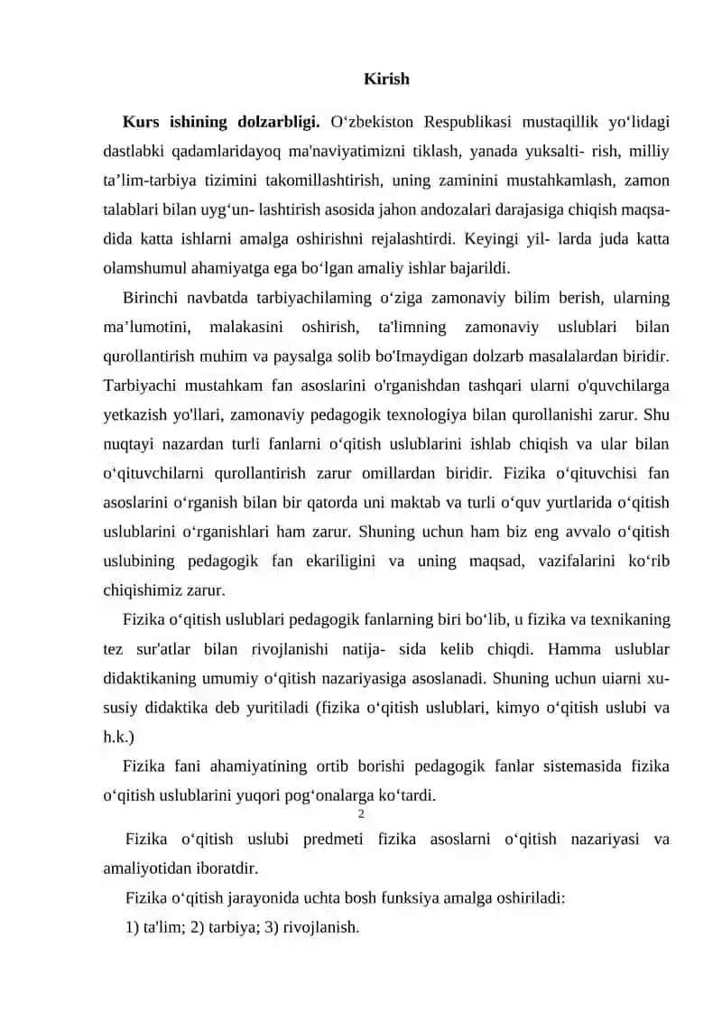 FIZIKANI O‘QITISHDA MUAMMOLI TA’LIM METODIDAN FOYDALANISH USULLARI 2