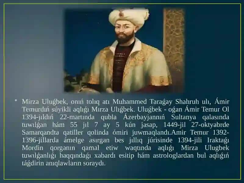 Mirza Ulug’bek 2