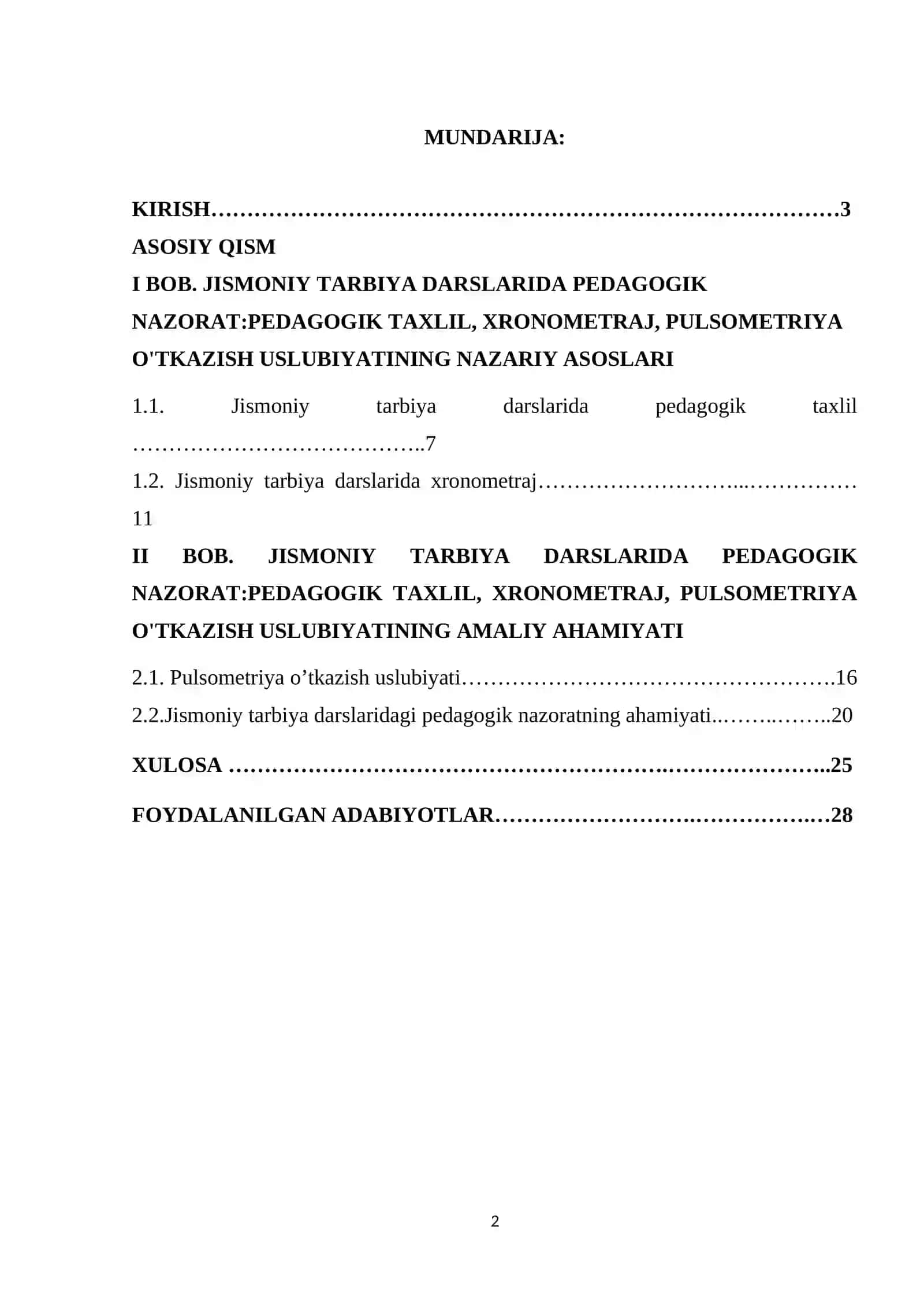 Jismoniy tarbiya darslarida pedagogik nazorat 2