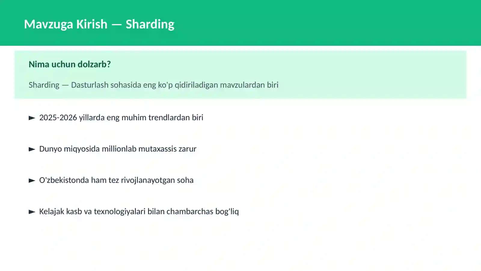 Sharding 2