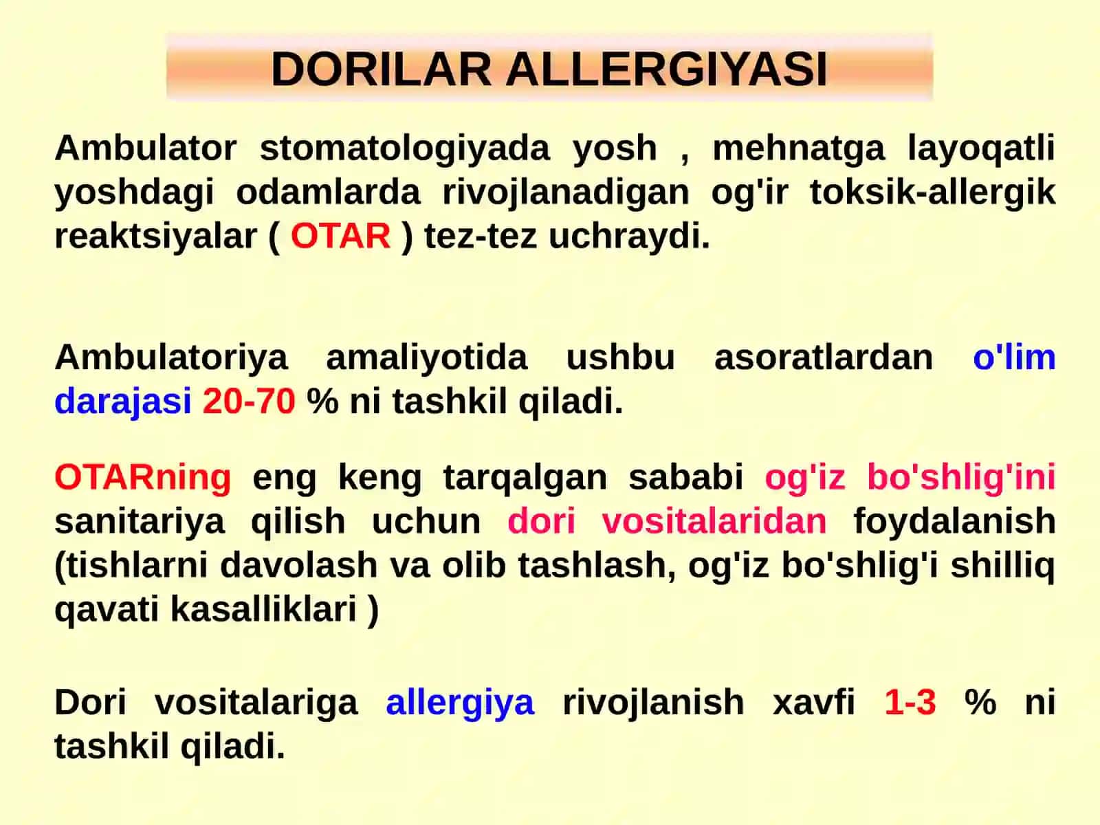 DORILAR ALLERGIYASI 2