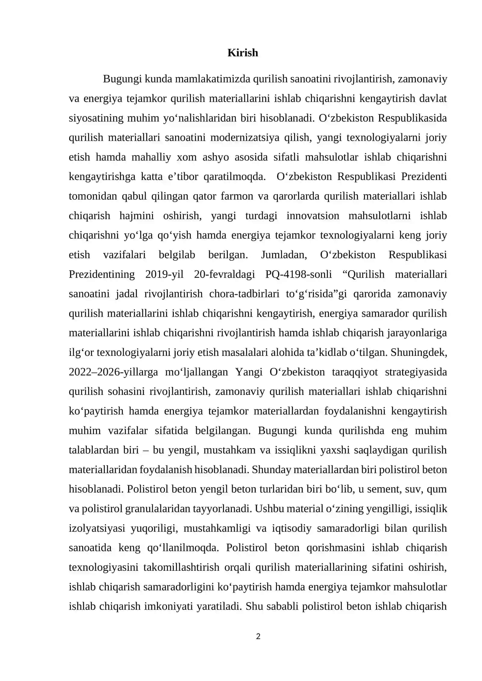 Polistirol beton qorishmasini ishlab chiqarish texnologiyasi 2