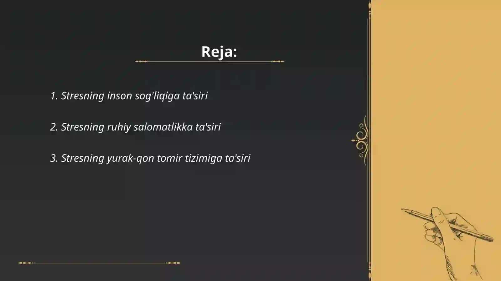 Stresning inson hayotidagi tasiri 2