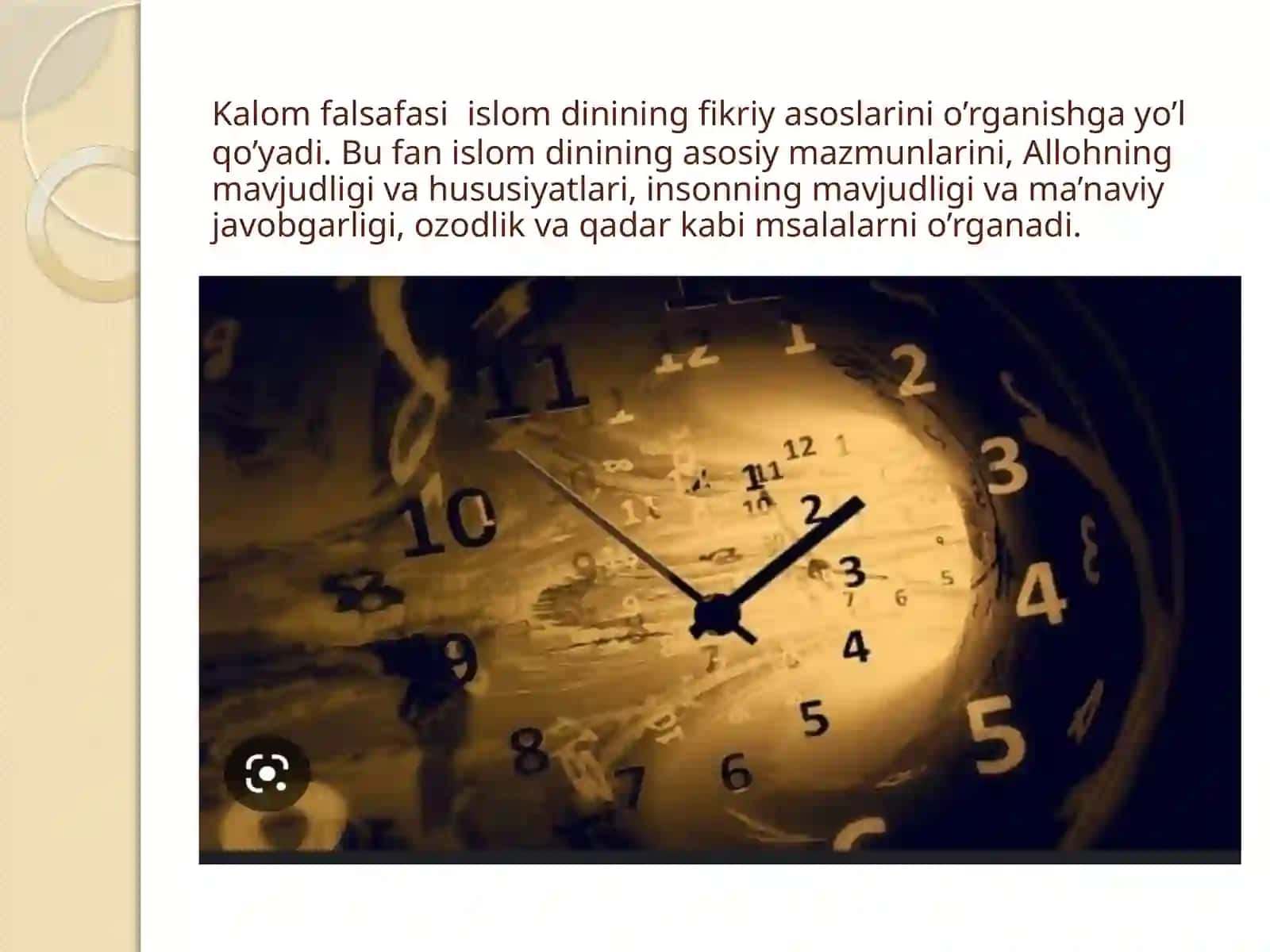 Kalomfalsafasi va fiqh 2