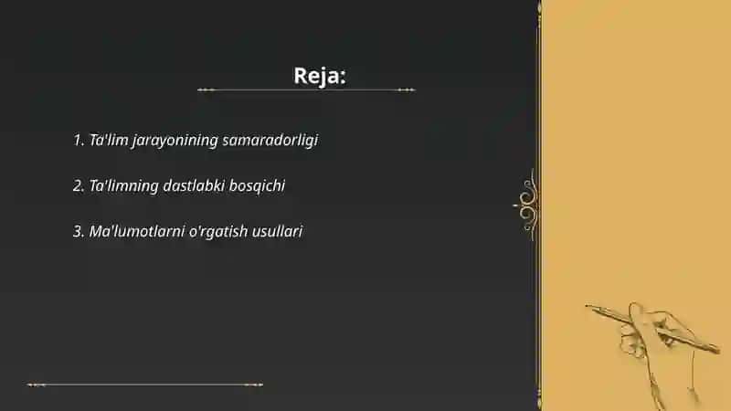 Ta'limning uch bosqichli modeli 2