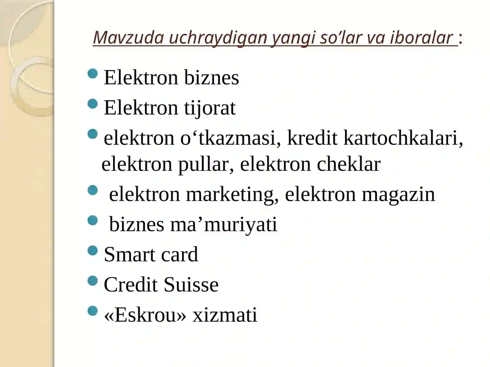 Elektron biznes va elektron tijorat 2