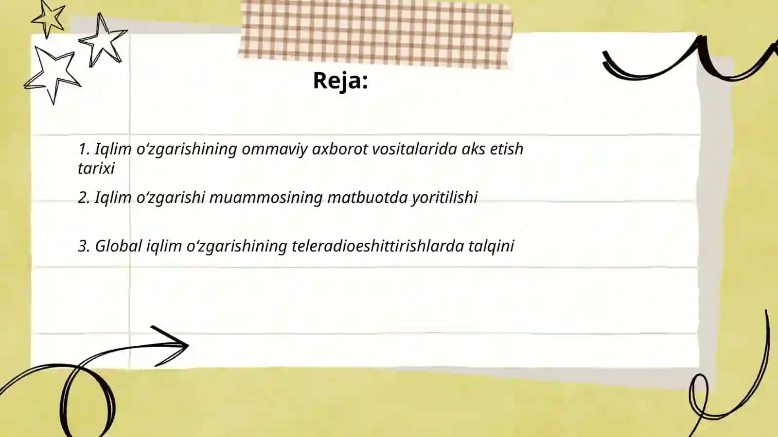 Global iqlim o‘zgarishining OAVda yoritilishi 2