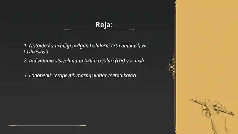 Nutqida kamchiligi bo'lgan bolalar ta'lim-tarbiyasi 2