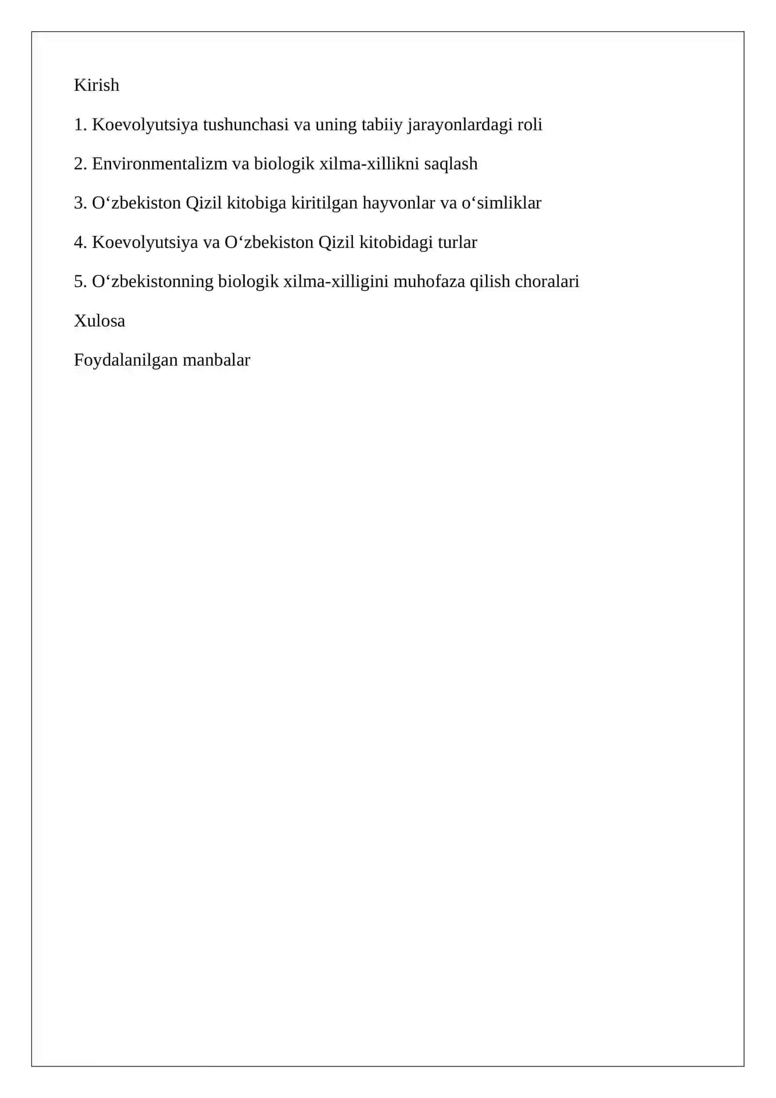 O‘zbekiston qizil kitobga kiritilgan hayvonlar va o‘simliklar 2