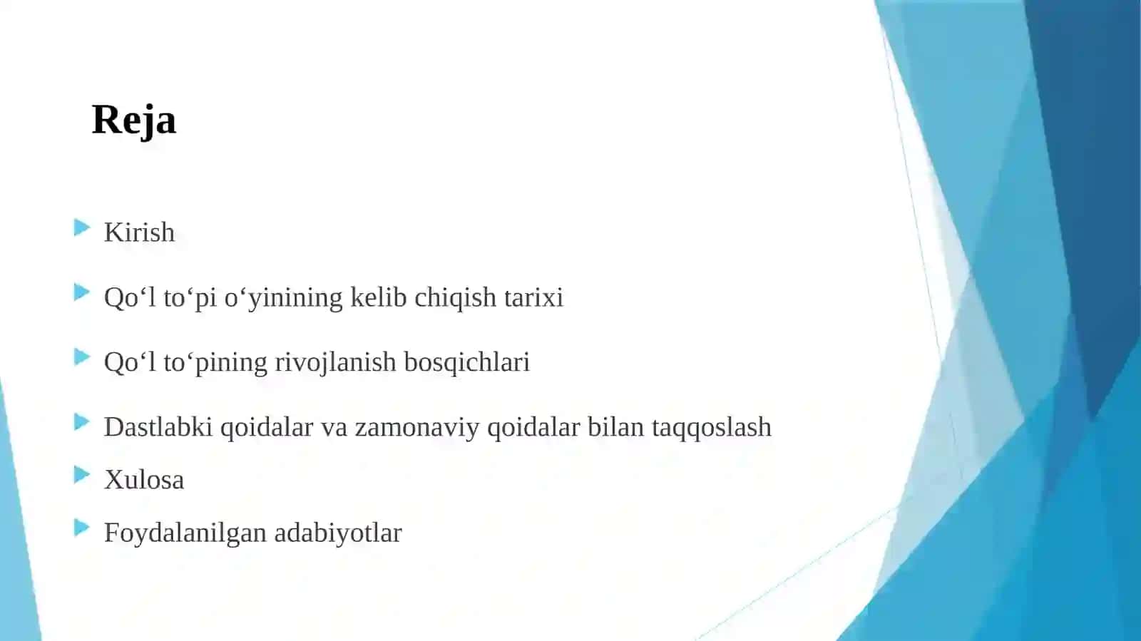 Qo‘l to‘pi o‘yinining kelib chiqish tarixi va dastlabki qoidalari 2