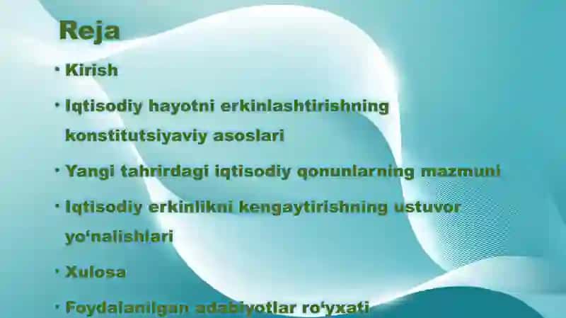 IQTISODIY HAYOTNI YANADAERKINLASHTIRISH 2