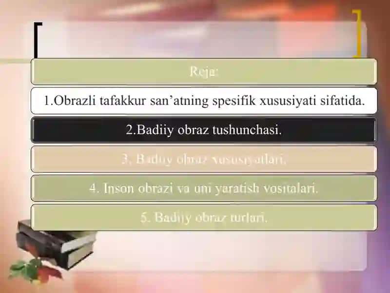 OBROZ INSONNING ADABIYOTDAGI UMUMLASHMA TASVIRI 2