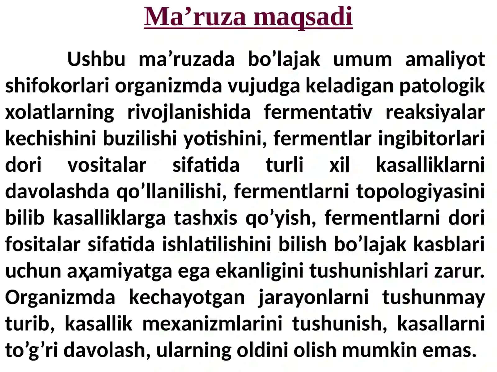 Fermentlar faolligini boshqarilishi 2
