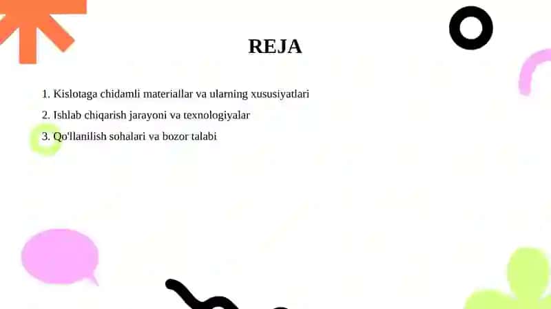Kislotaga chidamli keramik buyumlarni ishlab chiqarish 2
