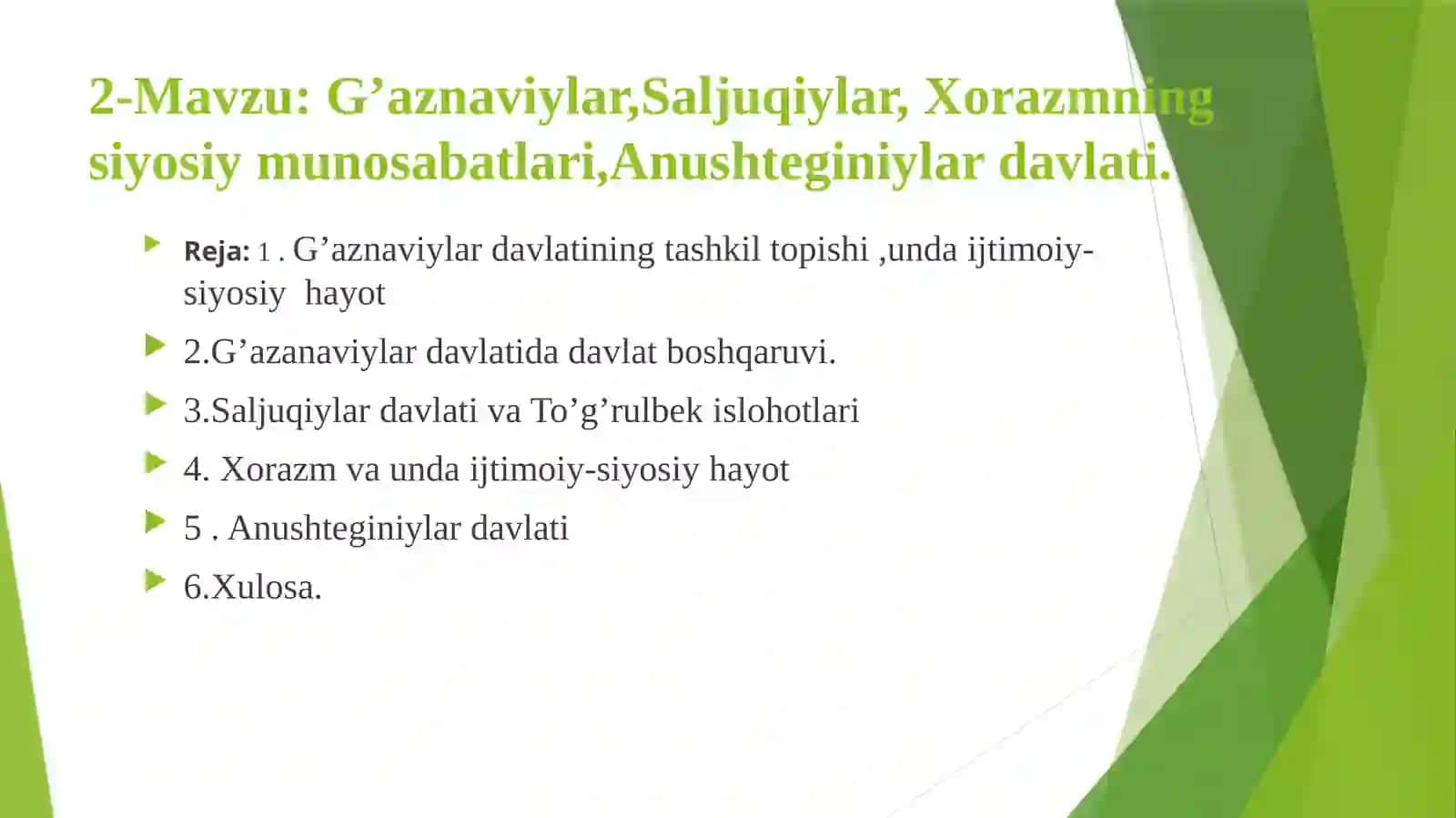G’aznaviylar, Saljuqiylar, Xorazmningsiyosiymunosabatlari, Anushteginiylardavlati 2