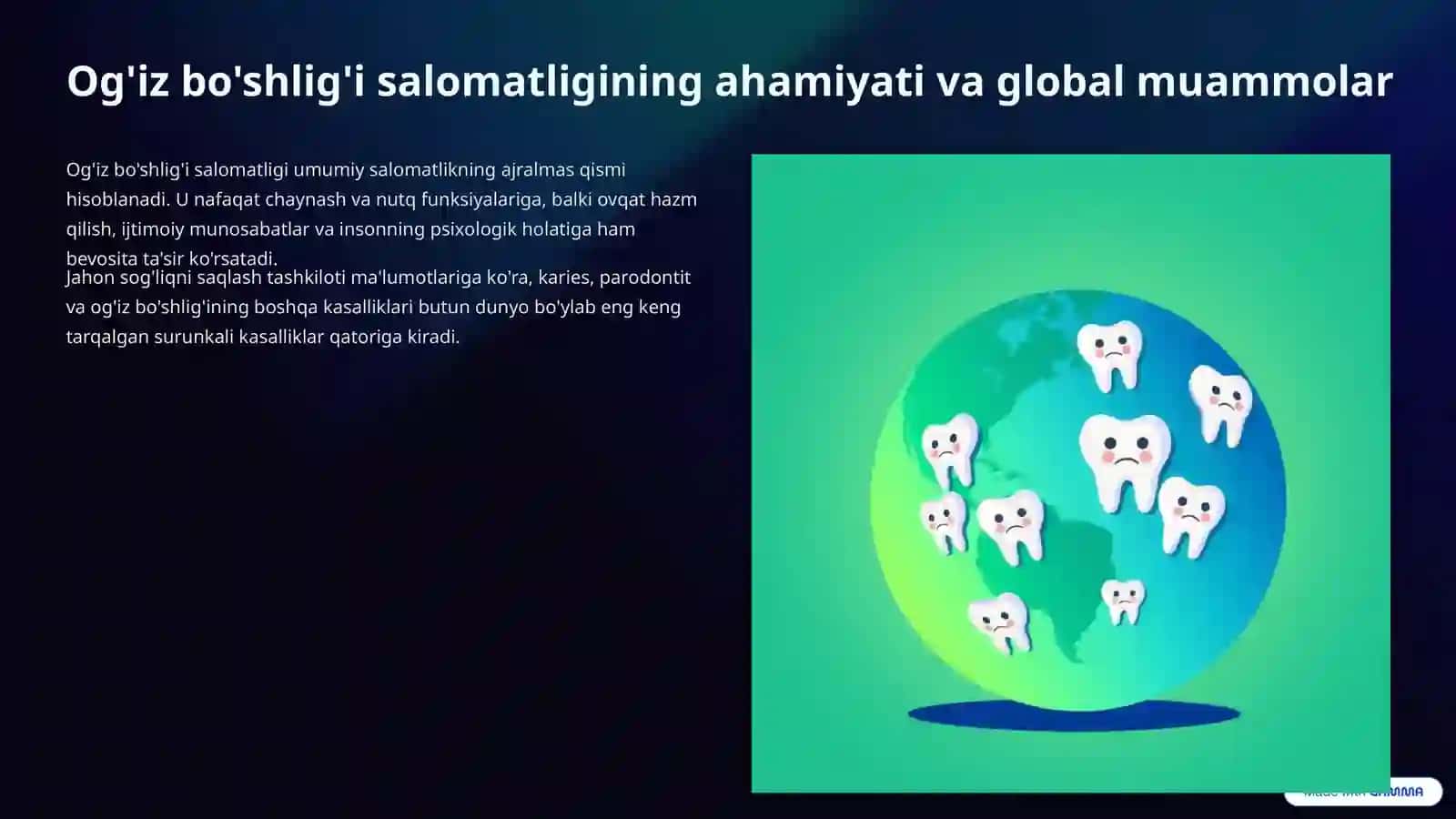 Stomatologik Kasalliklarning Oldini Olish va Dispanserizatsiya Asoslari 2