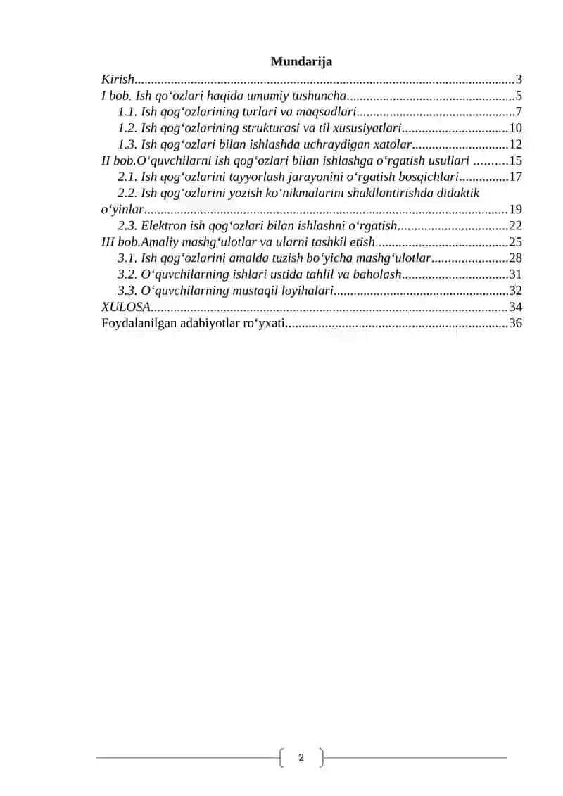 10-sinf ona tili darslarida o'quvchilarni ish qogʻozlari bilan ishlashga o'rgatish usullari 2