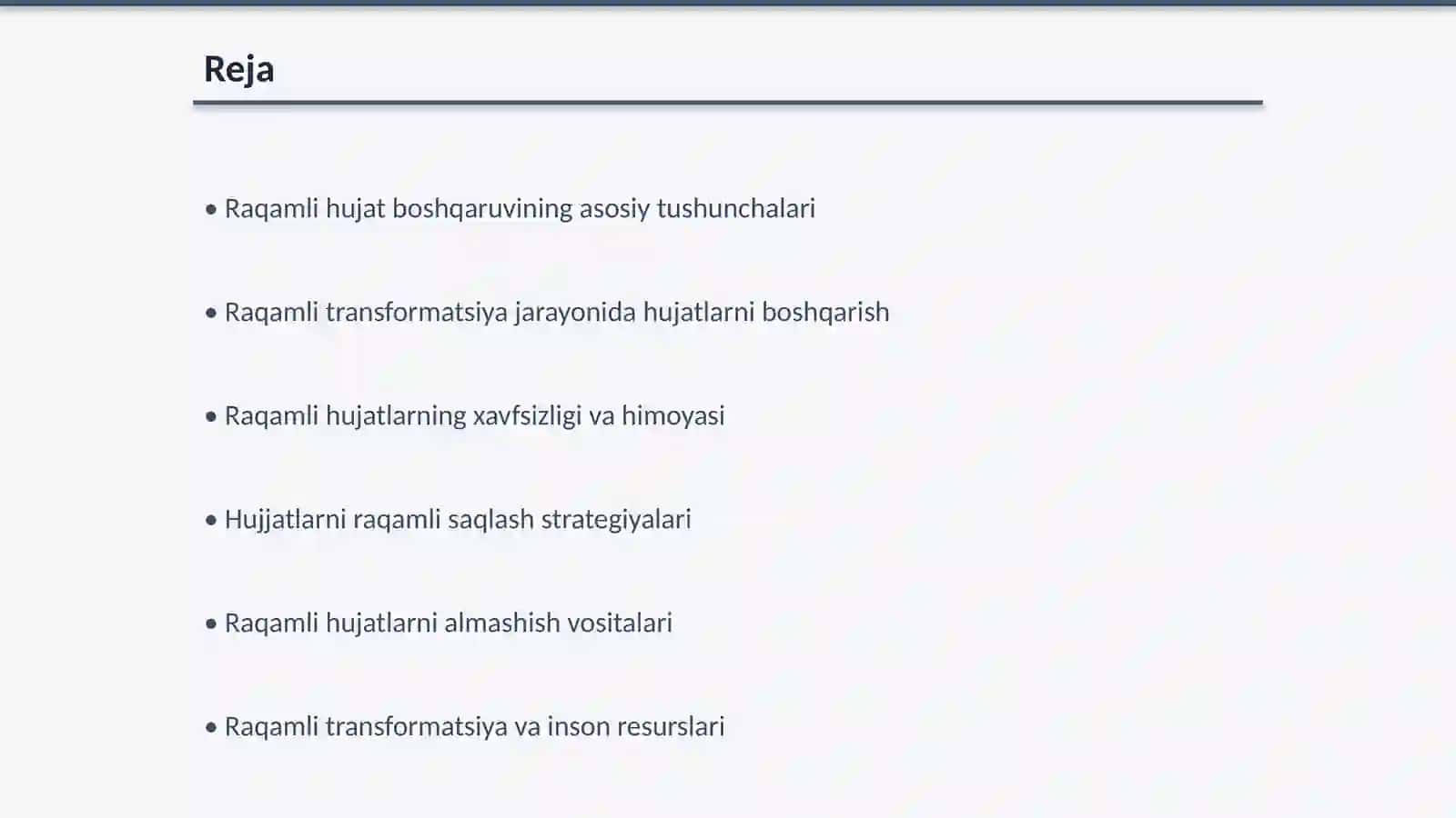 Raqamni transformation sharoitida hujat boshqaruvi 2