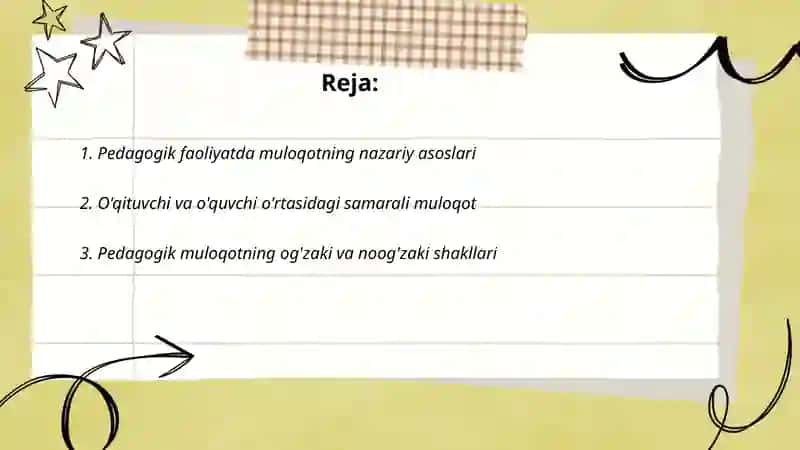Pedagogik faoliyatda muloqot 2